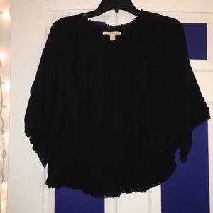 Black bathing suit coverup